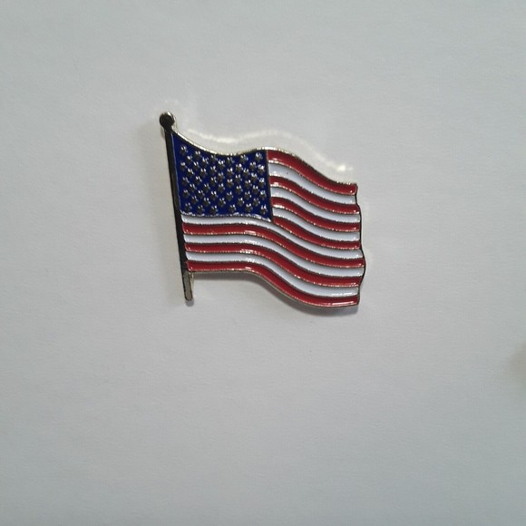 3 Patriotic Lapel/Hat Pins US Flag, Flag/Eagle United we Stand, 9/11 Ribbon - Picture 8 of 10